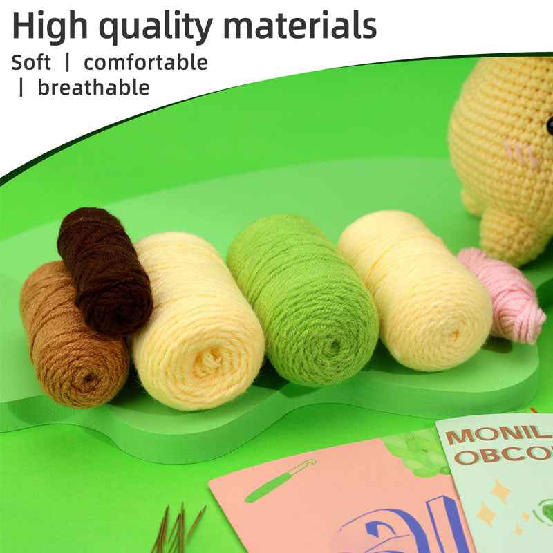 green halo potted plant Knitting kit