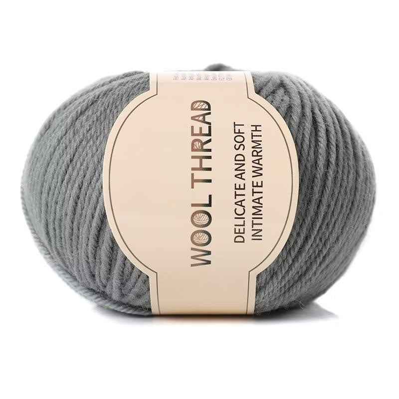 Wool yarn 4 strands medium thick hand knitted non-pilling wool blended yarn