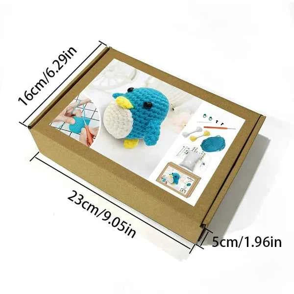 Crochet Animal Toys Starter Kit With Yarn And Hooks