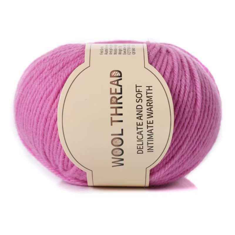 Wool yarn 4 strands medium thick hand knitted non-pilling wool blended yarn