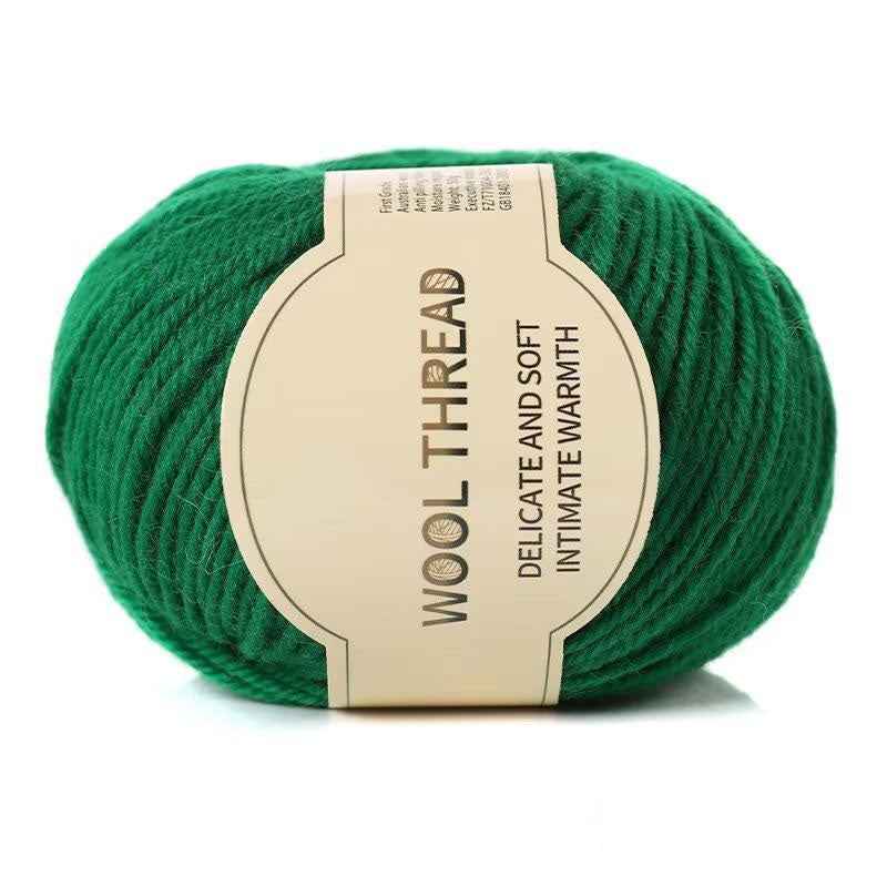 Wool yarn 4 strands medium thick hand knitted non-pilling wool blended yarn