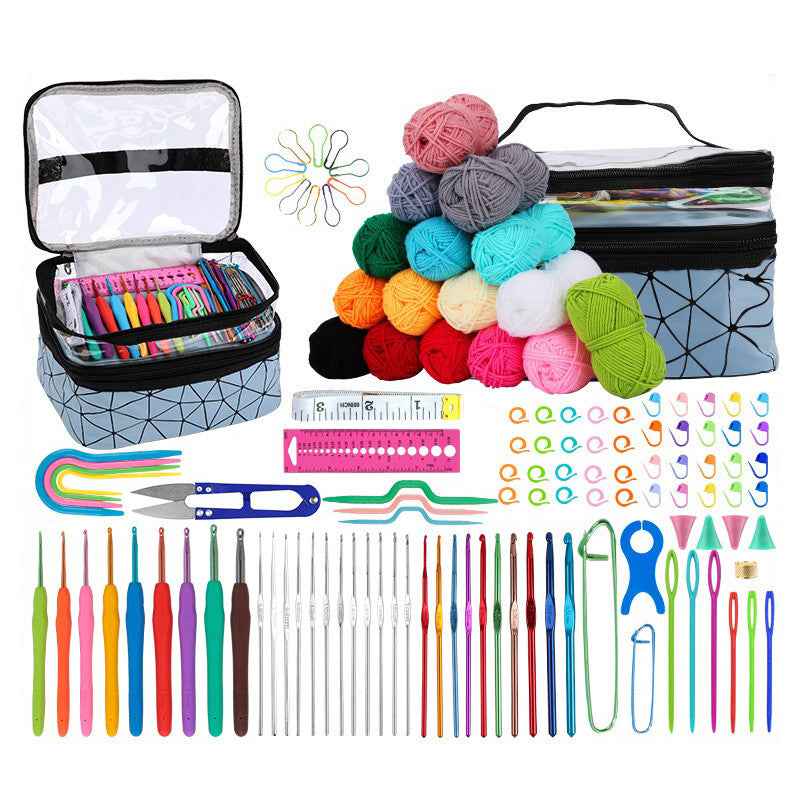 Crochet tool kit for beginners DIY wool knitting kit with complete tools