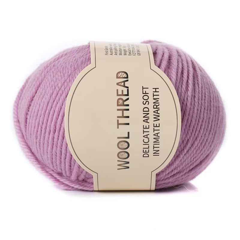 Wool yarn 4 strands medium thick hand knitted non-pilling wool blended yarn