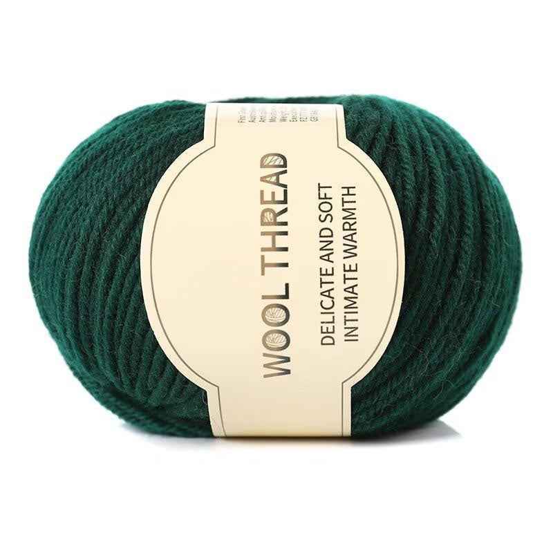 Wool yarn 4 strands medium thick hand knitted non-pilling wool blended yarn