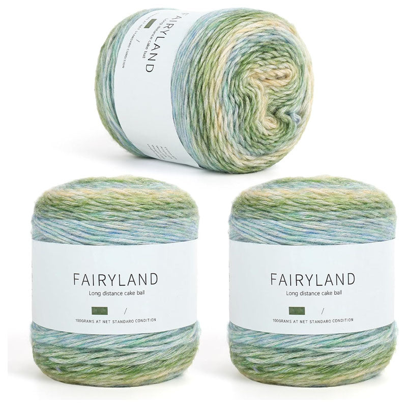 Cake Yarn for Crocheting 3 Skeins Gradient Cake Yarn (3.52 oz) (267 Yards)