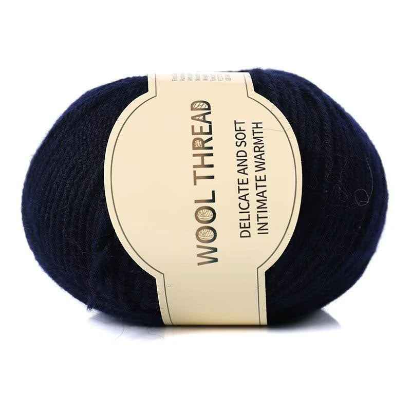 Wool yarn 4 strands medium thick hand knitted non-pilling wool blended yarn