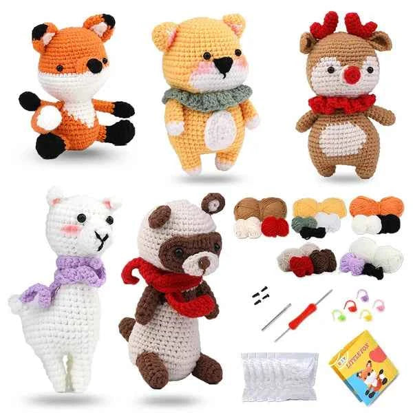 Beginners Crochet Kit With Yarn And Hooks