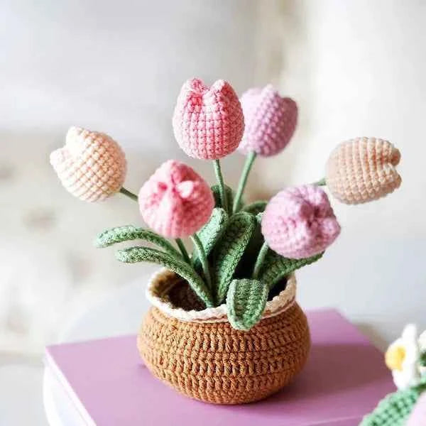 Flower Crochet And Knitting Kit