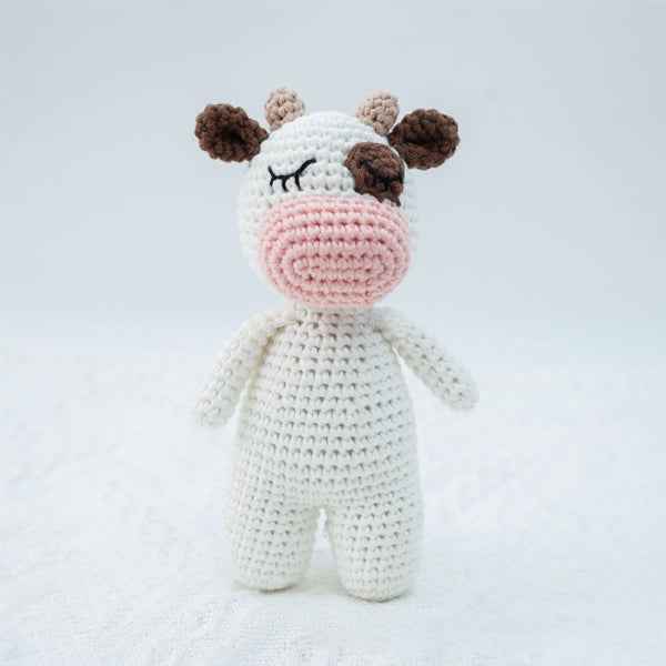 Knitted animal dolls