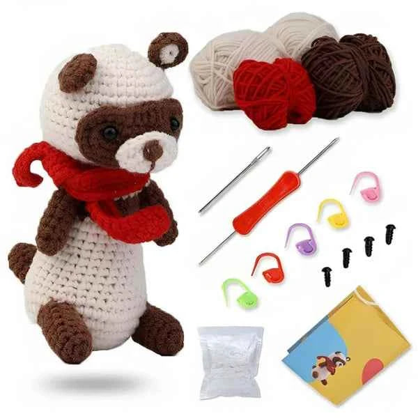 Beginners Crochet Kit With Yarn And Hooks