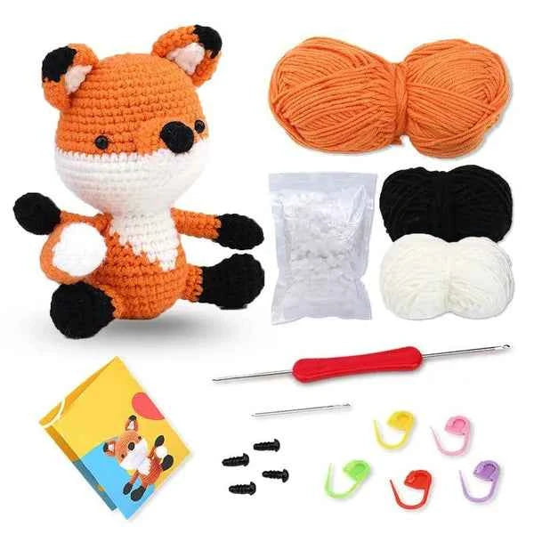 Beginners Crochet Kit With Yarn And Hooks