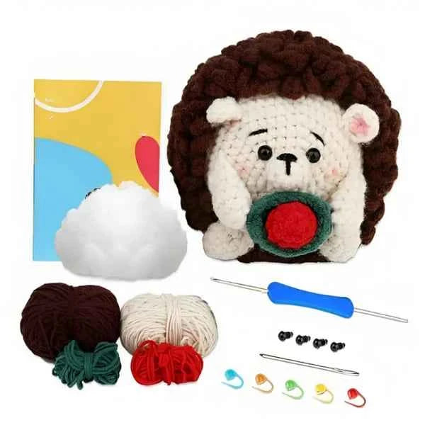Beginners Crochet Kit With Yarn And Hooks
