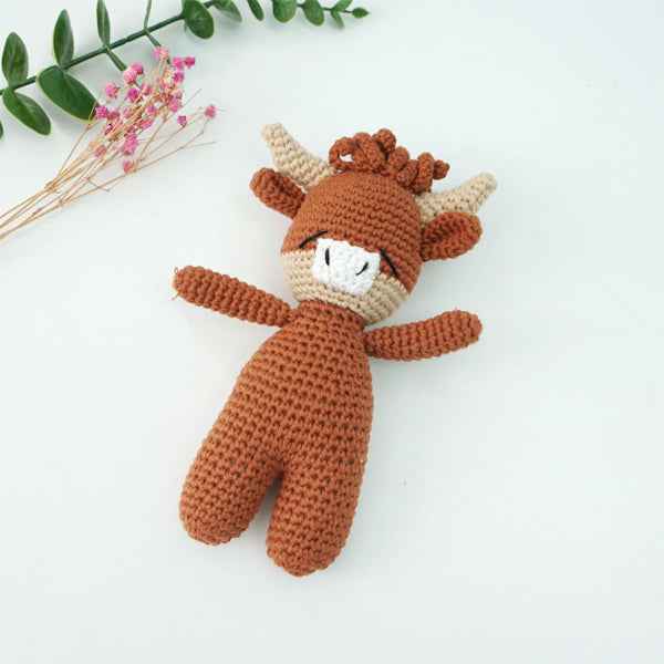 Knitted animal dolls
