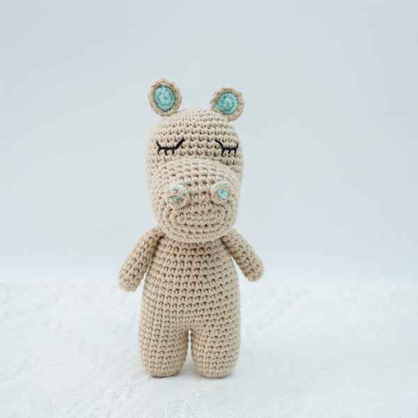 Knitted animal dolls