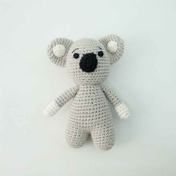 Knitted animal dolls