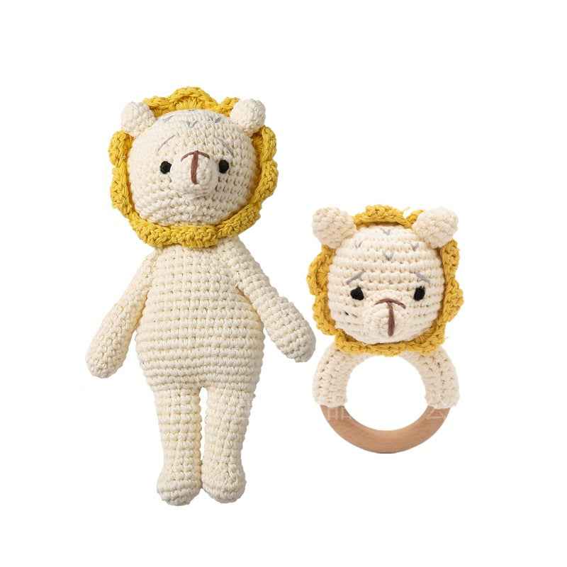 Knitted animal dolls finished products pure handmade