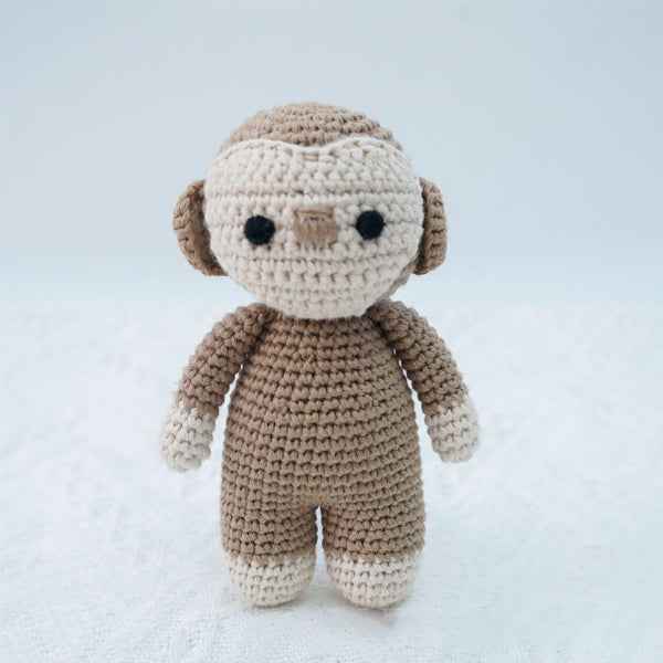 Knitted animal dolls