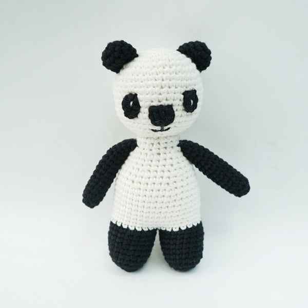 Knitted animal dolls
