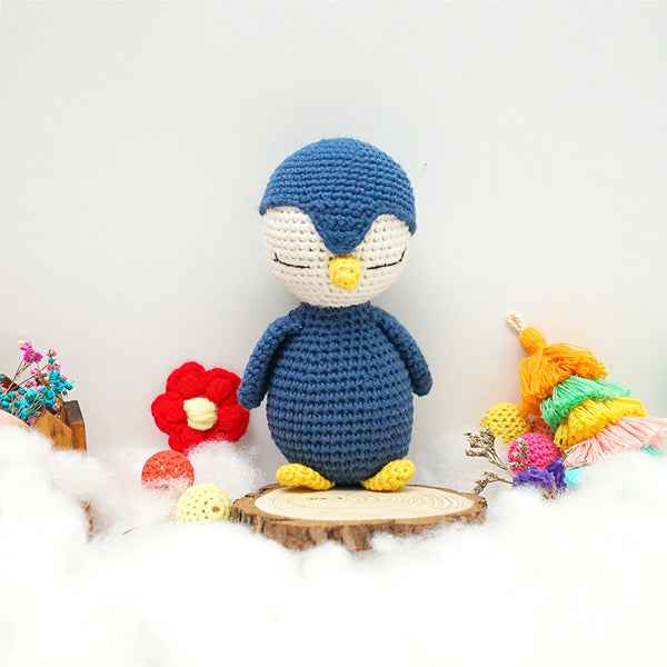 Knitted animal dolls