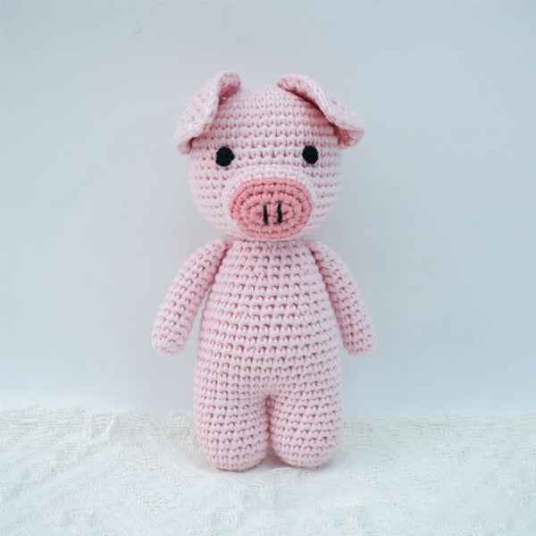 Knitted animal dolls