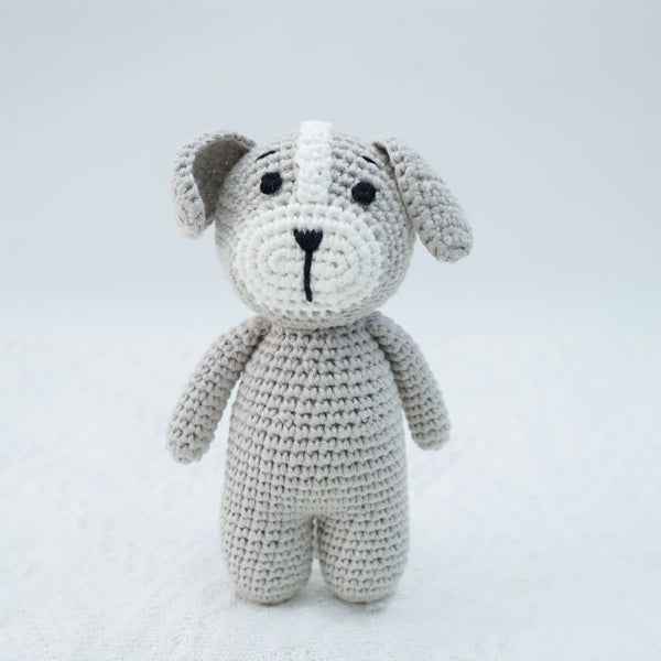 Knitted animal dolls