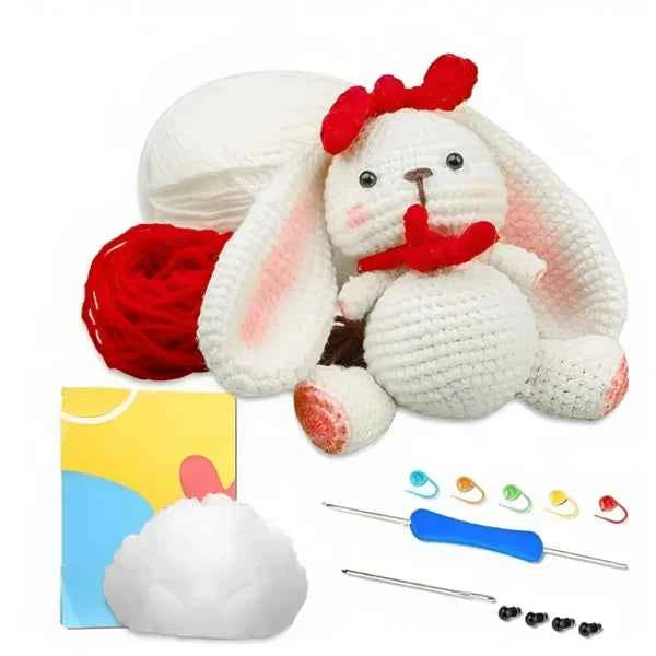 Beginners Crochet Kit With Yarn And Hooks