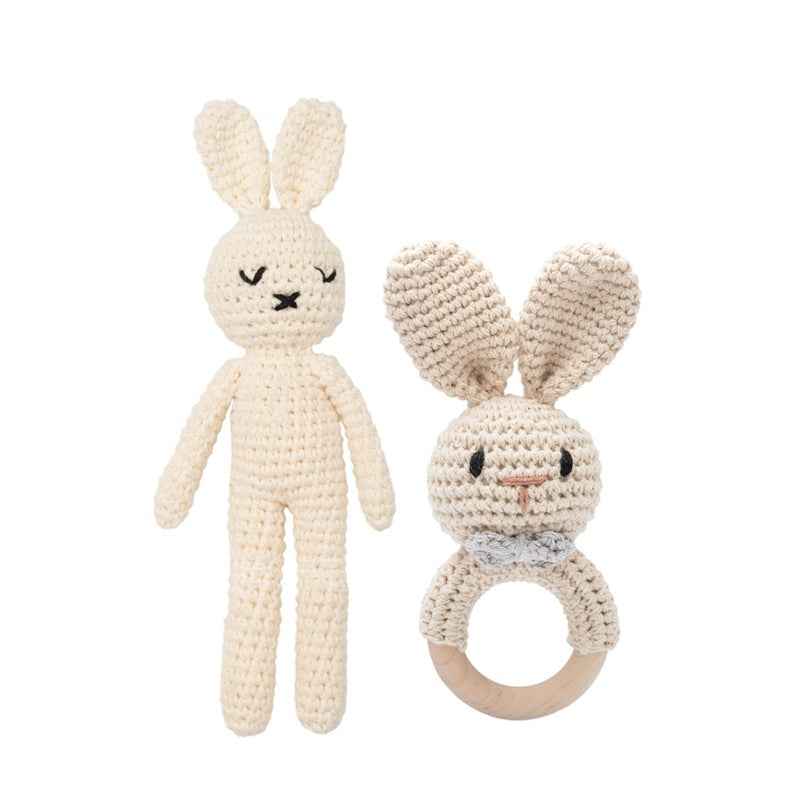 Knitted animal dolls finished products pure handmade