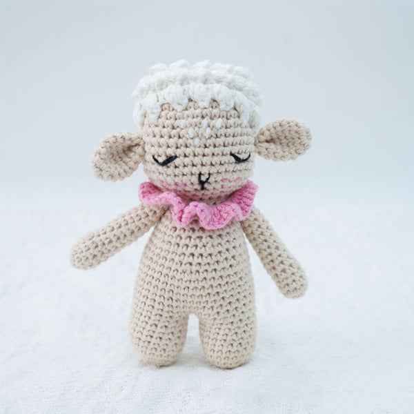 Knitted animal dolls