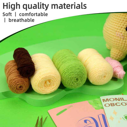 green halo potted plant Knitting kit