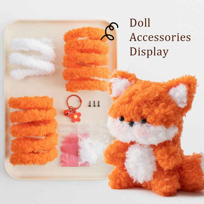 DIY twist stick weaving kit squirrel pendant set combination decompression doll