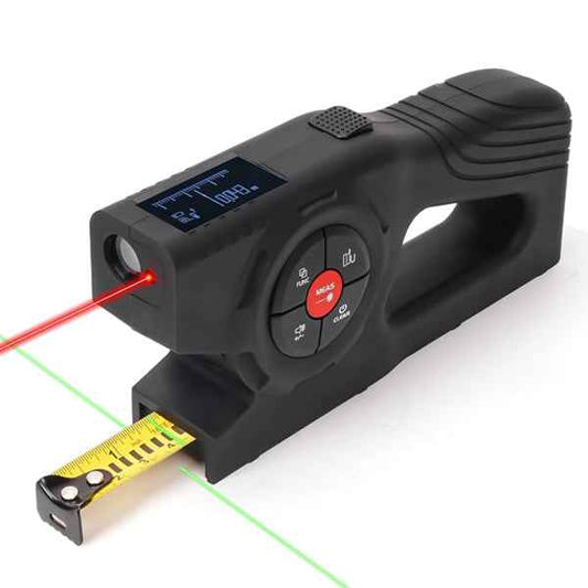 ft. digital tape measure with laser, 3-in-1 charging, display