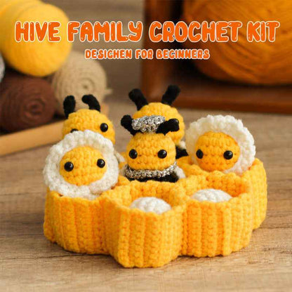 DIY Knitting Kit Yarn Ball Honeycomb Doll Ornaments