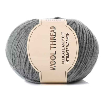 Wool yarn 4 strands medium thick hand knitted non-pilling wool blended yarn