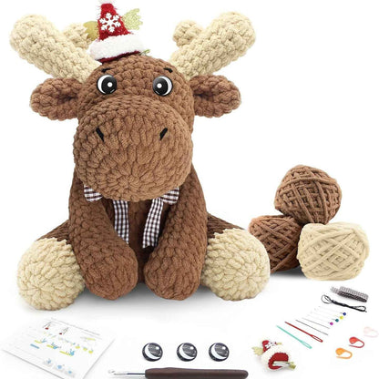 Calf Doll DIY Handmade Crochet Yarn Knitting Kit