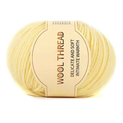 Wool yarn 4 strands medium thick hand knitted non-pilling wool blended yarn