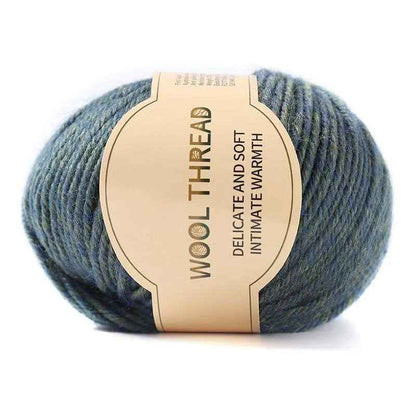 Wool yarn 4 strands medium thick hand knitted non-pilling wool blended yarn