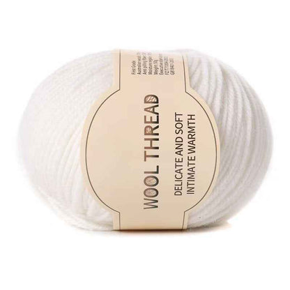Wool yarn 4 strands medium thick hand knitted non-pilling wool blended yarn