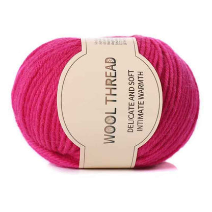 Wool yarn 4 strands medium thick hand knitted non-pilling wool blended yarn
