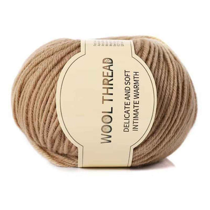 Wool yarn 4 strands medium thick hand knitted non-pilling wool blended yarn