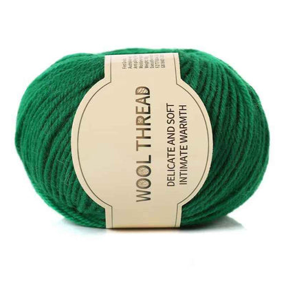 Wool yarn 4 strands medium thick hand knitted non-pilling wool blended yarn