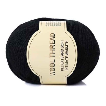 Wool yarn 4 strands medium thick hand knitted non-pilling wool blended yarn