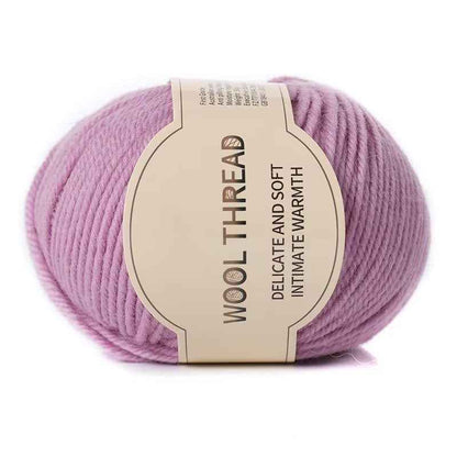 Wool yarn 4 strands medium thick hand knitted non-pilling wool blended yarn