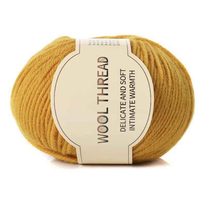 Wool yarn 4 strands medium thick hand knitted non-pilling wool blended yarn