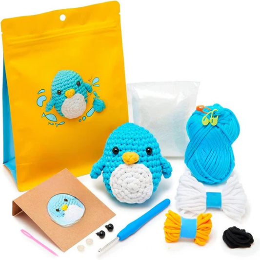 Penguin Crochet Kit With