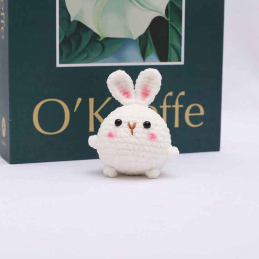 Cute Little Crochet Rabbit Hanging Ornament Weaving finished product