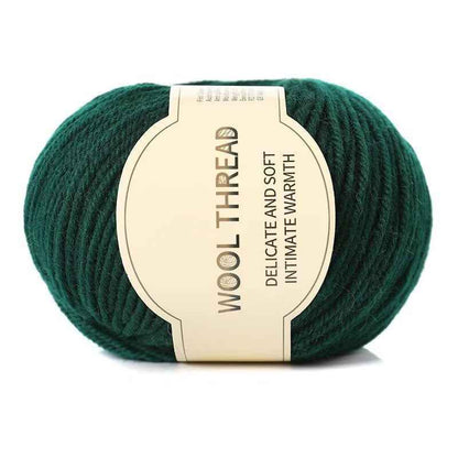 Wool yarn 4 strands medium thick hand knitted non-pilling wool blended yarn