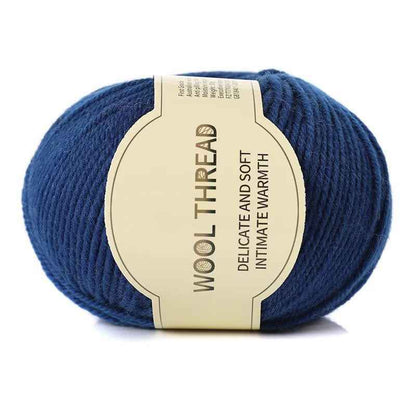Wool yarn 4 strands medium thick hand knitted non-pilling wool blended yarn