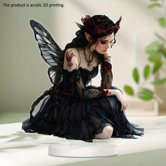 Black Butterfly 2D Flat Acrylic Statue