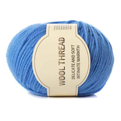 Wool yarn 4 strands medium thick hand knitted non-pilling wool blended yarn