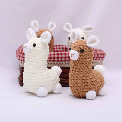 Handmade Crochet Alpaca Doll Weaving finished product
